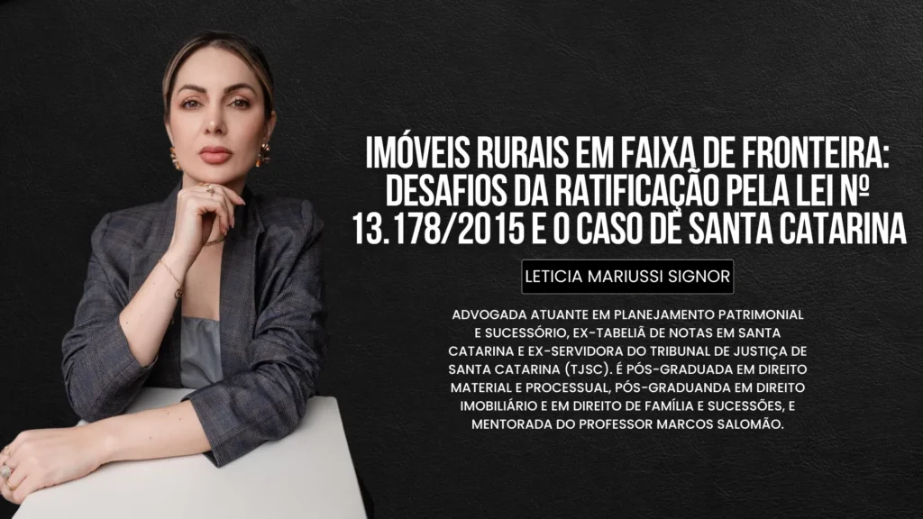 Imóveis rurais em faixa de fronteira